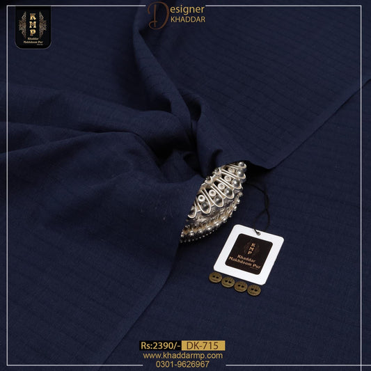 Designer Khaddar Blue DK-715