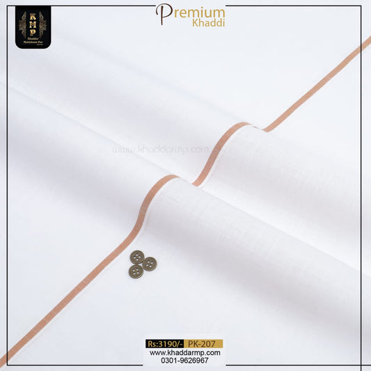 Premium Khaddi white  PK-207