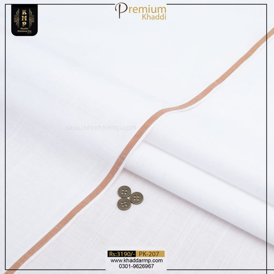 Premium Khaddi white  PK-207